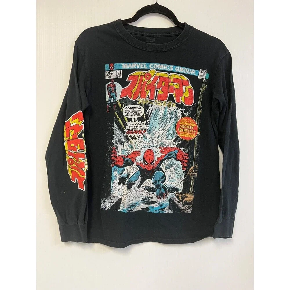 JAPAN Kanji The Amazing Spider-Man #151 Marvel‎ Comics T-Shirt S Men's Small